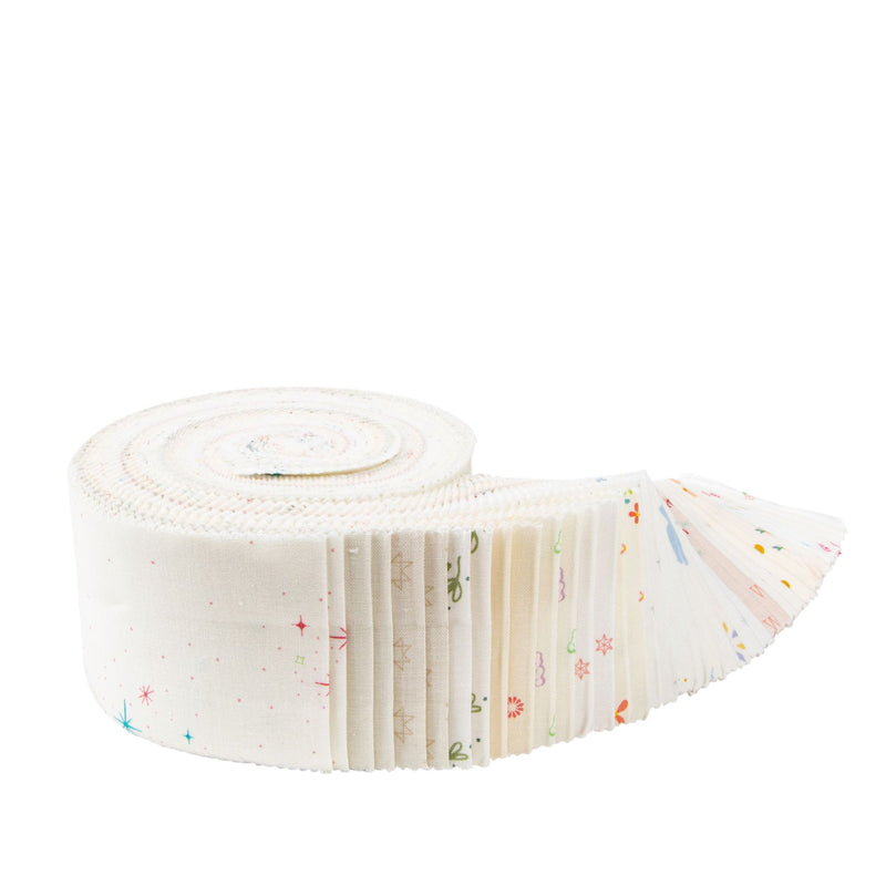 Hush Hush 4 Rolie Polie 2 1/2" Precut Strips by Assorted Designers for Riley Blake Designs | 42 Precut Pieces | RP-15430-40