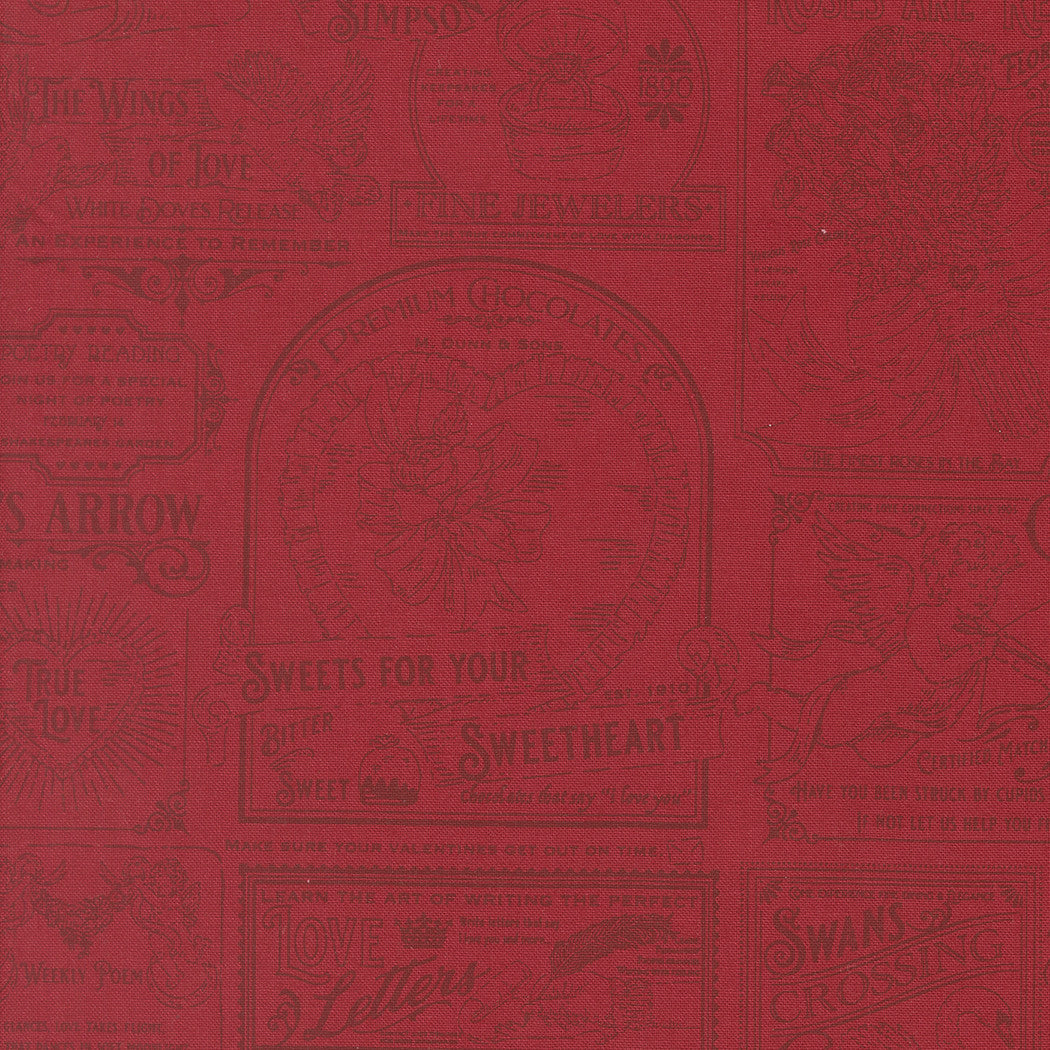 PRESALE Je T'aime Vintage Valentine Rose Yardage by Stacy Iest Hsu for Moda Fabrics | 20991 17