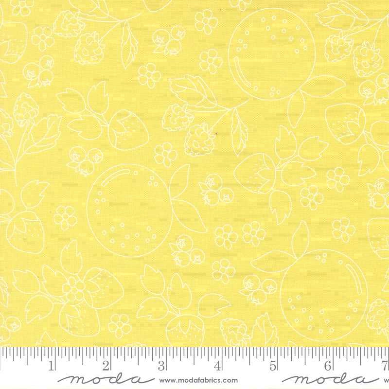 Fruit Salad Fruit Sketch Sunshine Yardage by Corey Yoder for Moda Fabrics | 29241 17