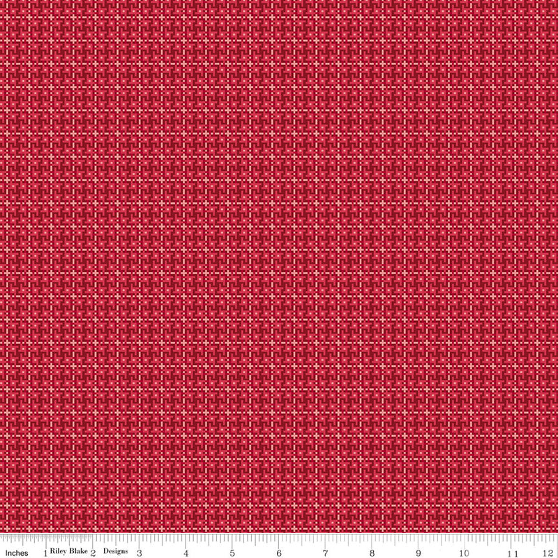 PRESALE Farmers Daughter Weave Cherry Tart Yardage by Lori Holt of Bee in My Bonnet | C17179-CHERRYTART