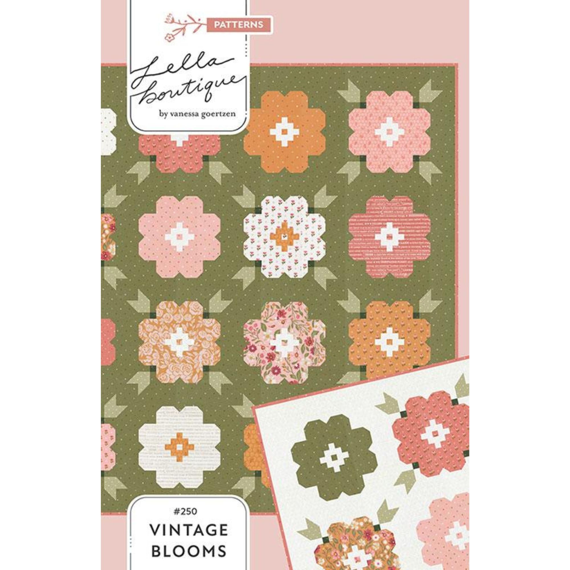 Vintage Blooms Quilt Pattern by Lella Boutique | LB 250