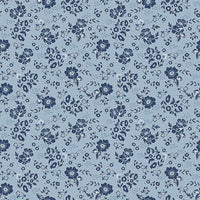 Freedom Garden Medium Floral Sky Yardage by My Mind's Eye for Riley Blake Designs | C15621-SKY