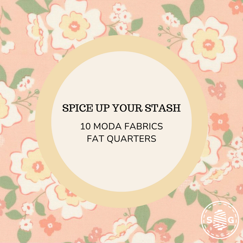 Spice Up Your Stash | 10 Fat Quarters from Moda Fabrics  | Custom Fat Quarter Bundle