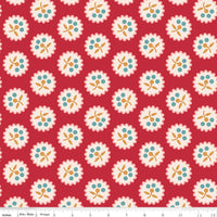 PRESALE Wide Back Americana Betsy Berry Yardage by Lori Holt of Bee in My Bonnet | 108" Wide Backing Fabric | WB16103-BERRY