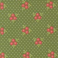 PRESALE Poinsettia and Pear Bouquet Evergreen Yardage by Sherri & Chelsi for Moda Fabrics | 37712 14