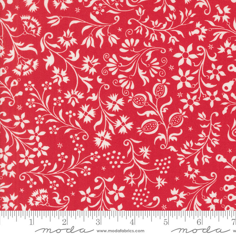 PRESALE Buon Natale Holiday Harvest Pomegranate Yardage by Fig Tree & Co for Moda Fabrics | 35401 14