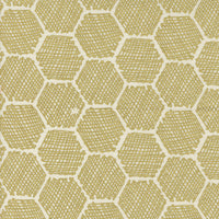 Bee Garden Honeycomb Metallic Porcelain by Gingiber for Moda Fabrics | 48416 11M