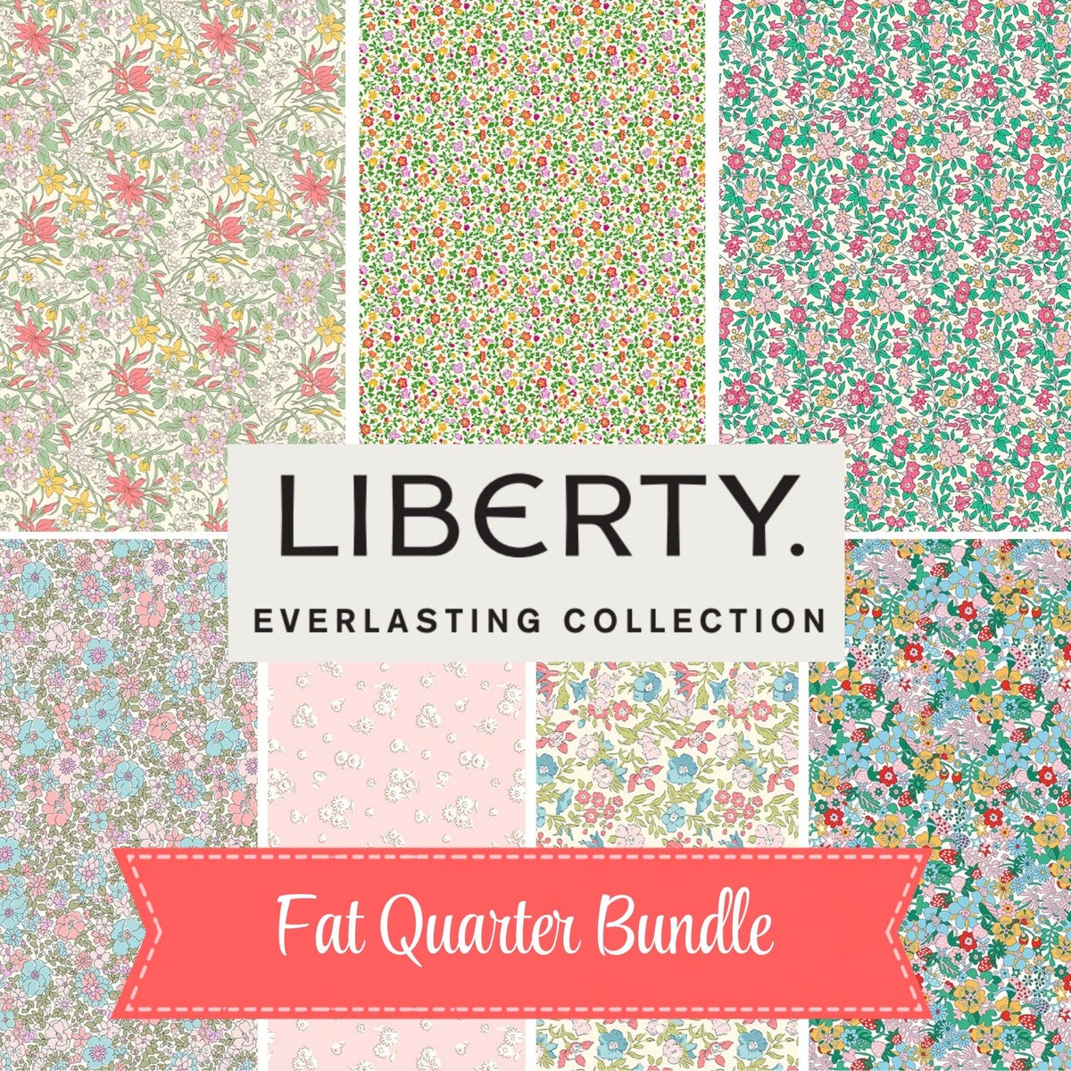 Fat Quarter Bundle Bundle | Everlasting by Liberty Fabrics for Riley Blake Designs | 7 Fat Quarters | Curated Bundle