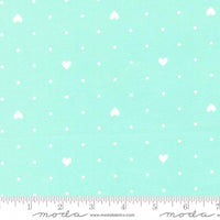 Lighthearted Aqua Wideback Yardage by Camille Roskelley for Moda Fabrics |108" Fabric |  3/4 Yard Remnant | 108009 13