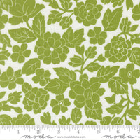 PRESALE Bloomsberry London Damask White Leaf Yardage by Camille Roskelley for Moda Fabrics | 55351 24