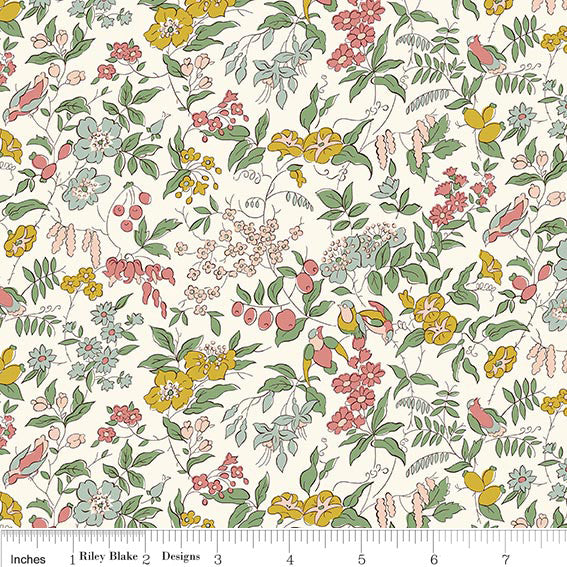PRESALE Meadow Flowers Adelaide's Song B Yardage by Liberty Fabrics for Riley Blake Designs | 01667529B
