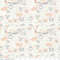 Frank and Friends Halloween Icons Cloud Yardage by My Mind's Eye for Riley Blake Designs | C17476-CLOUD
