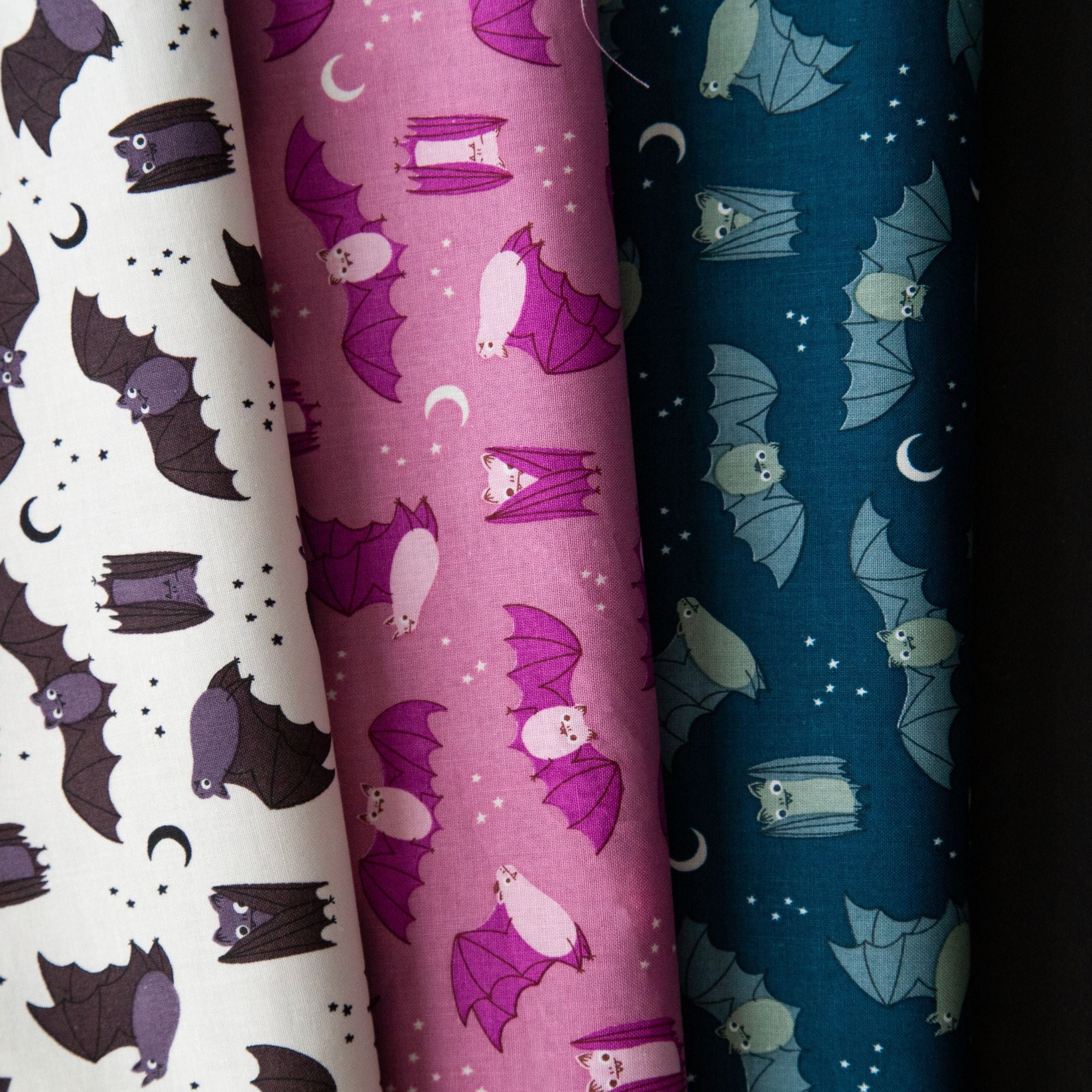 PRESALE Freaky Familiars Custom Fat Quarter Bundle Fat Bats by Ruby Star Society | 3 FQs | Curated Bundle