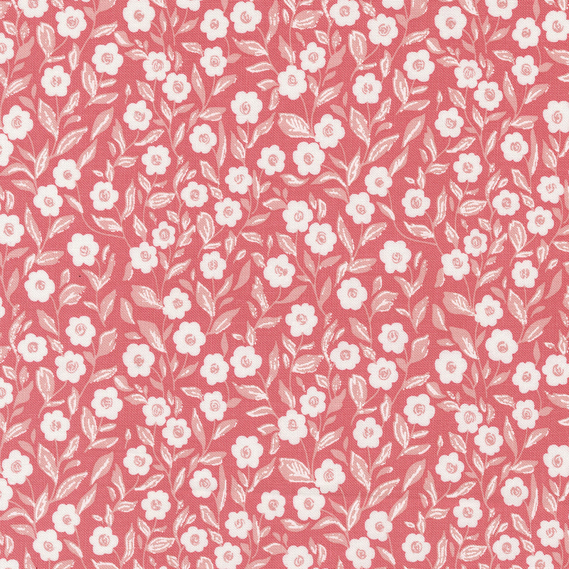 PRESALE Love Blooms Cupid Floral Lipstick Yardage by Lella Boutique for Moda Fabrics | 5221 13