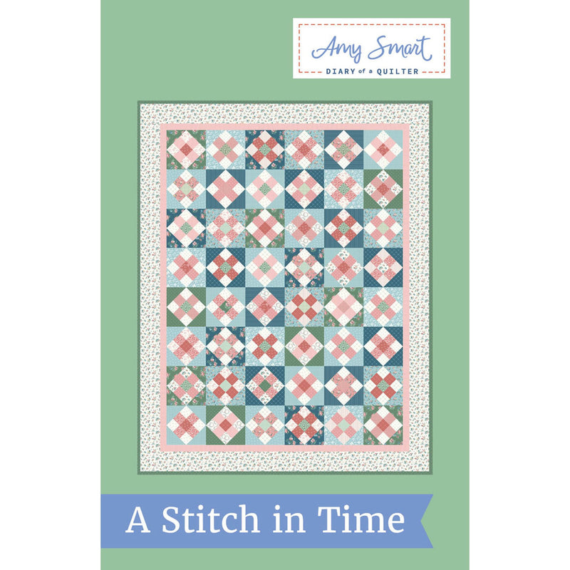 A Stitch in Time Custom Quilt Kit With Mary Catherine by Amy Smart for Riley Blake Designs | Quilt Size 63" x 80"