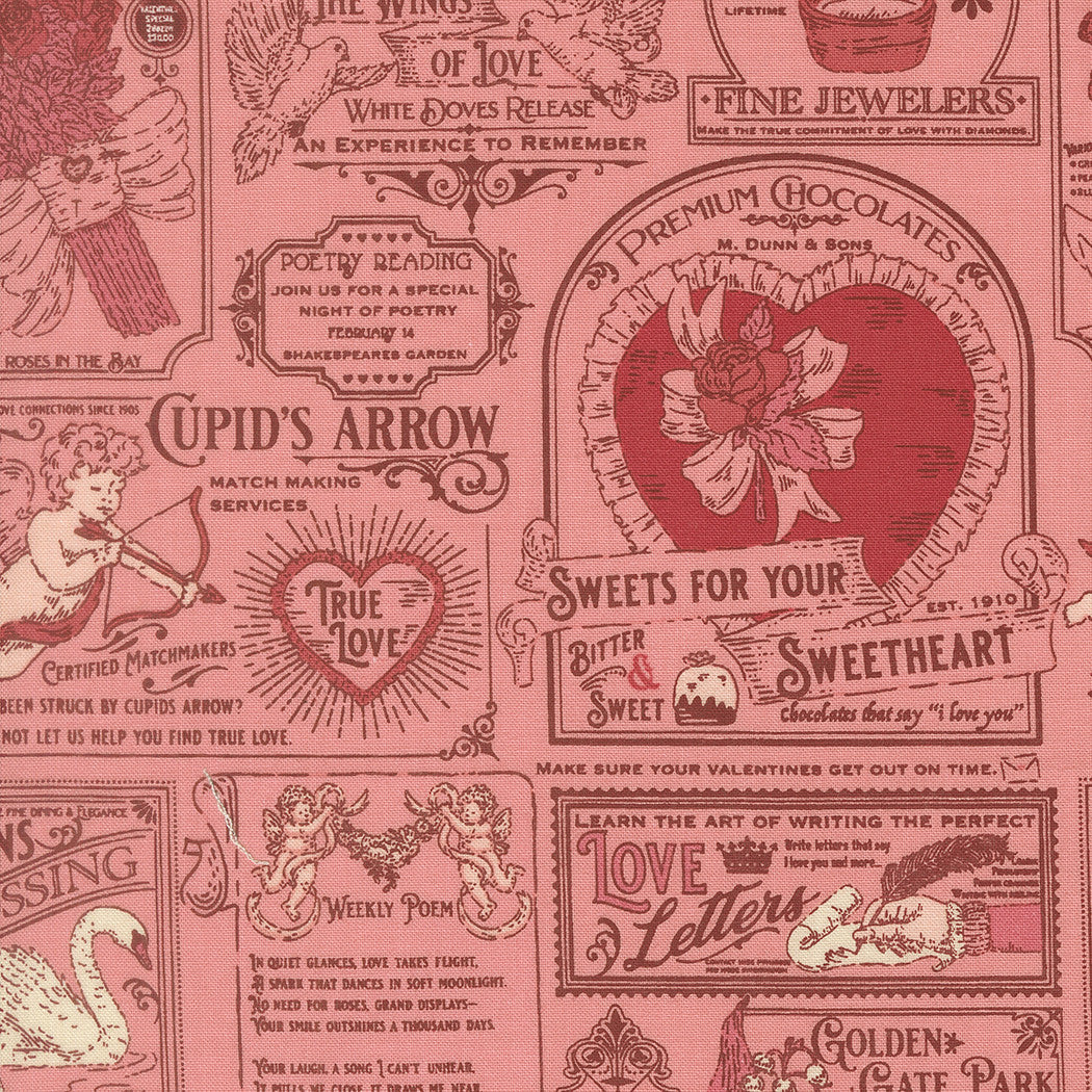PRESALE Je T'aime Vintage Valentine Blossom Yardage by Stacy Iest Hsu for Moda Fabrics | 20991 13
