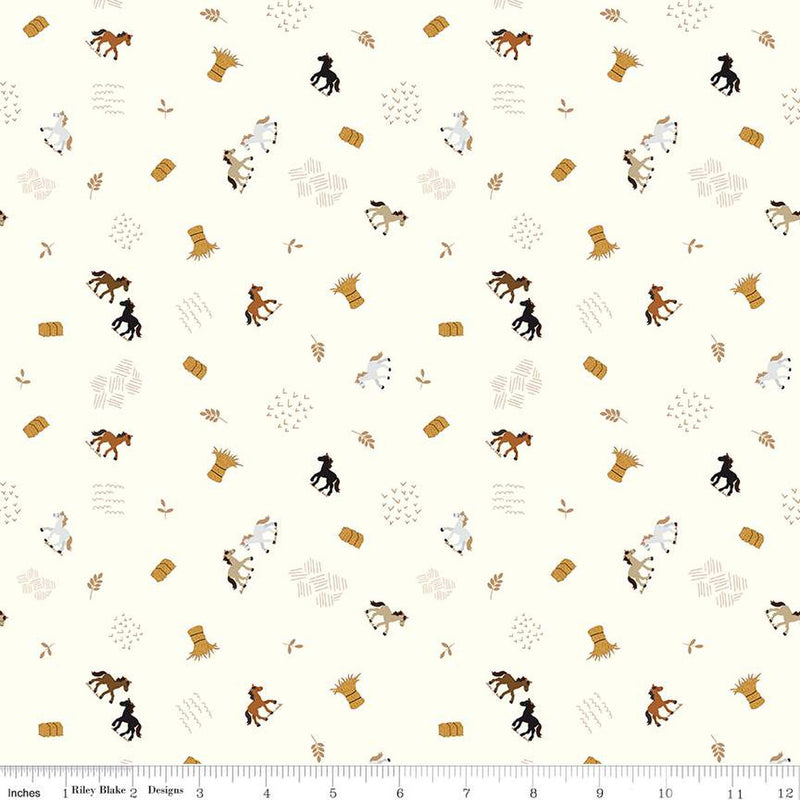 Country Life Cotton Grazing the Hay Yardage by Jennifer Long of Bee Sew Inspired for Riley Blake Designs| C13793 COTTON