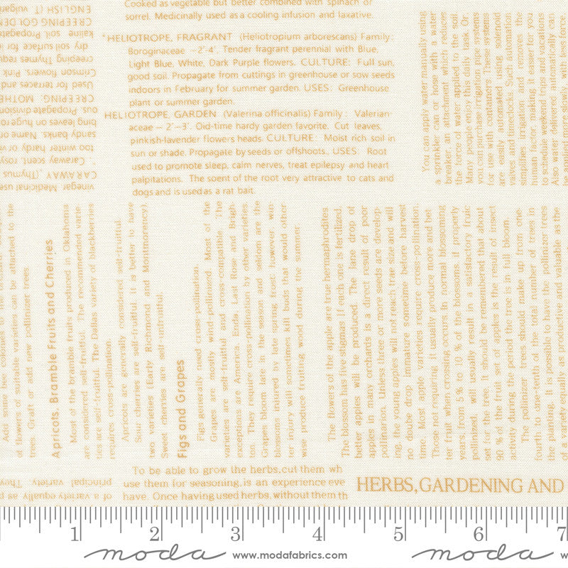 Summers End Garden Collage Almond Pie Yardage by Fig Tree & Co for Moda Fabrics | 35433 25