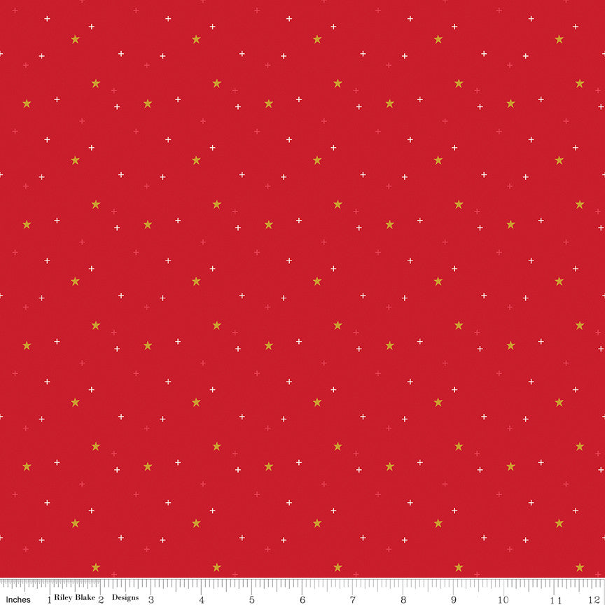 Sparkler Star Schoolhouse Yardage by Melissa Mortenson for Riley Blake Designs | SC651-SCHOOLHOUSE
