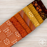 Happy Fall Days Custom Fat Quarter Bundle Fall Colors by Kelsey Carlson for Riley Blake Design | 8 Precut Fat Quarters