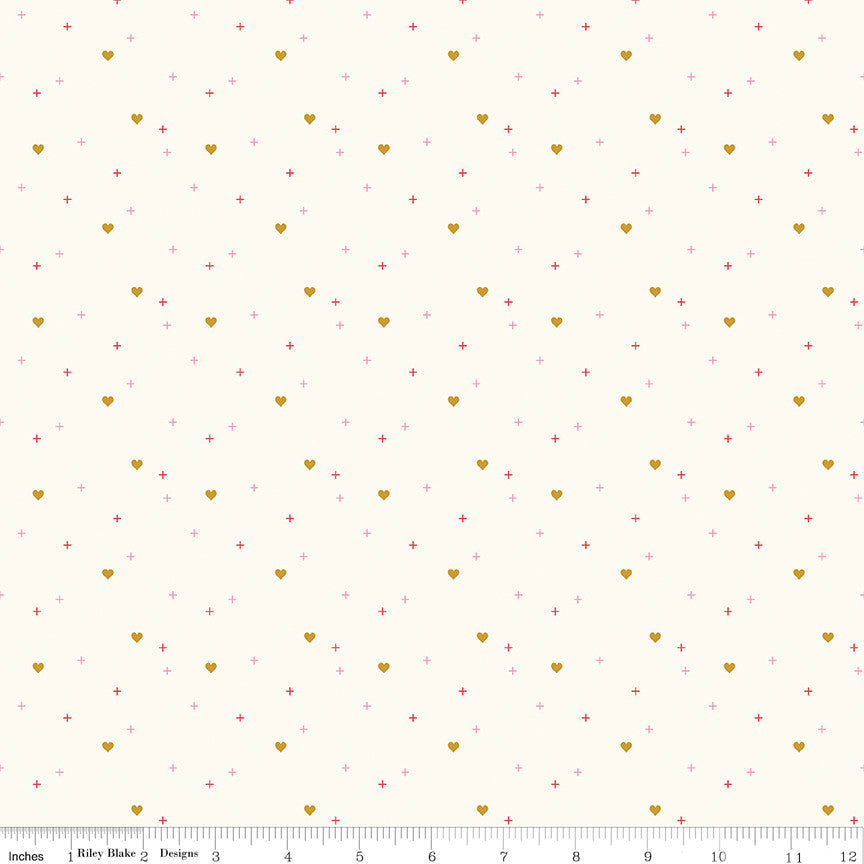 Sparkler Heart Cloud Yardage by Melissa Mortenson for Riley Blake Designs | SC653-CLOUD