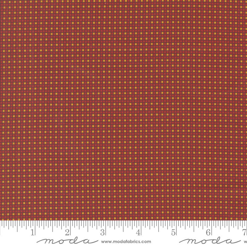 Sallys Stitches Hopscotch Turkey Red Yardage by Betsy Chutchian for Moda Fabrics | 31718 14