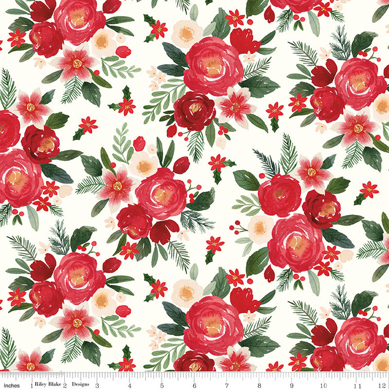 PRESALE Charming Christmas Main Cloud Yardage by Kelsey Carlson for Riley Blake Designs | C16350-CLOUD