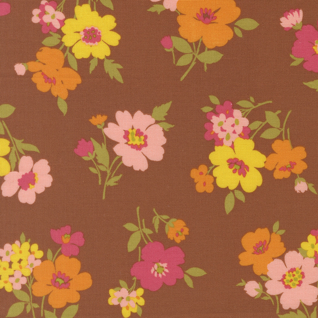 Happy Daze Groovy Garden Rust Yardage by Chloe’s Closet for Moda Fabrics | 33843 20