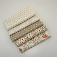 Rosie Custom Fat Quarter Bundle Brown by Fig Tree & Co for Moda Fabrics | 5 FQs | Curated Bundle