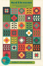 Mod Blossoms Quilt Pattern by Heather Peterson of Anka's Treasures for Riley Blake Designs |FQ Friendly