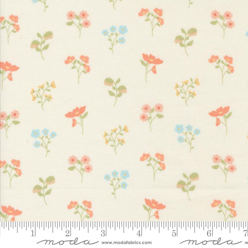 Dainty Meadow Wildflowers Porcelain Yardage by Heather Briggs of My Sew Quilty Life for Moda Fabrics | 31741 11