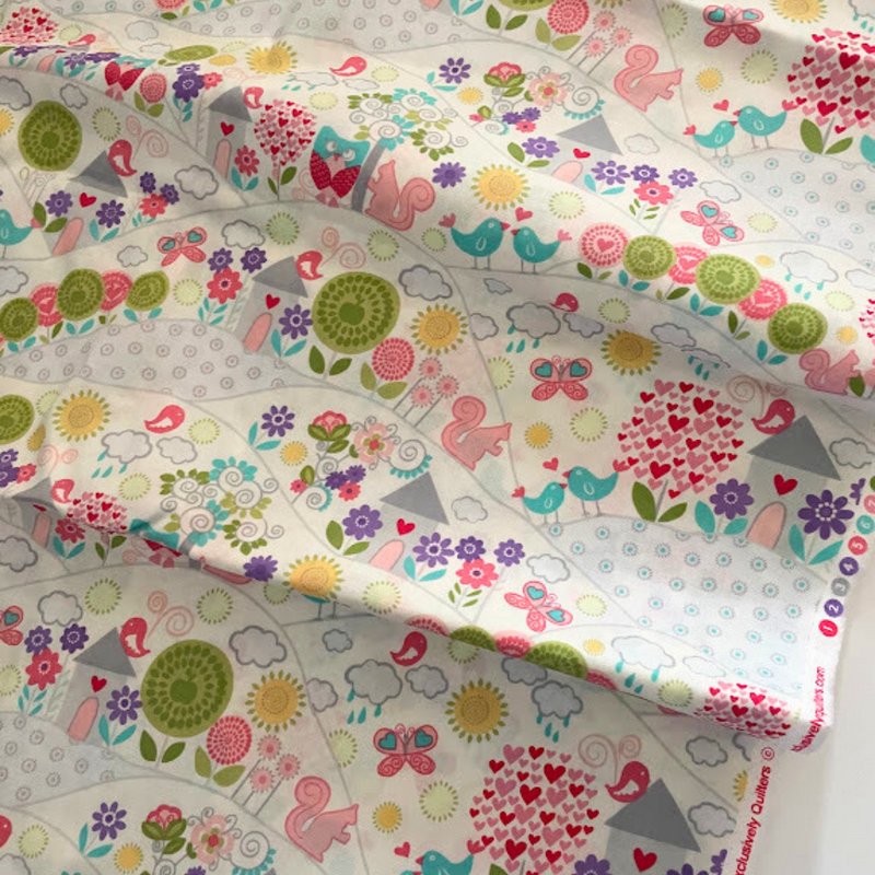 Sale! Let The Sunshine In Yardage by Exclusively Quilter's | End of Bolt | 2 Yards 33" Piece