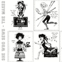 PRESALE She Who Sews–The Maker Sew by No. Colorbook White Yardage by J. Wecker Frisch for Riley Blake Designs | C18526-WHITE