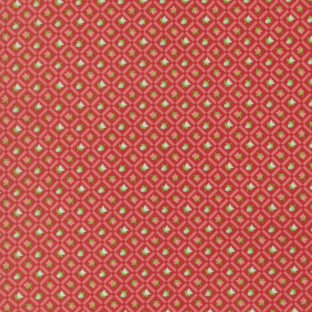 PRESALE Bloomsberry Check Red Yardage by Camille Roskelley for Moda Fabrics | 55358 18