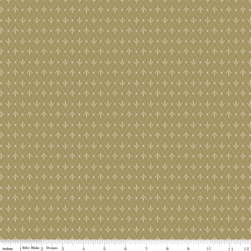PRESALE Threads of Grace Ivy Lemongrass Yardage by Kassidy Grace for Riley Blake Designs | C16824-LEMONGRASS