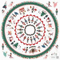 Nutcracker Tradition Home Décor Tree Skirt Panel by Jennifer Long for Riley Blake Designs | Panel size is 54" x 54" | HD17679-PANEL