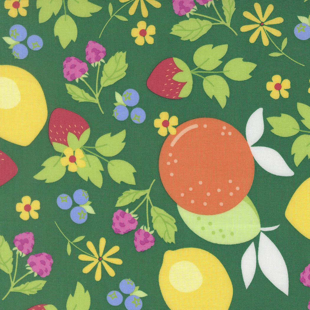 Fruit Salad Fruits Emerald Yardage by Corey Yoder for Moda Fabrics | 29240 21