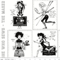 PRESALE She Who Sews–The Maker Sew by No. Colorbook White Yardage by J. Wecker Frisch for Riley Blake Designs | C18526-WHITE