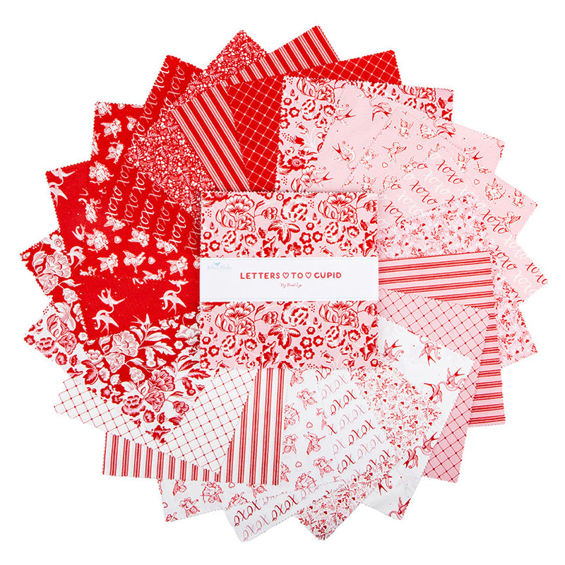 Letters to Cupid 10" Stacker by My Mind's Eye for Riley Blake Designs | 42 Pcs | 10-16980-42