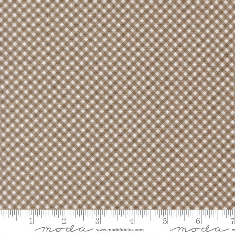 PRESALE Birch and Willow Gingham Stone Yardage by Sherri & Chelsi for Moda Fabrics | 37726 16