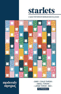 Chirp Custom Quilt Kit by Elena Amo | Starlets Quilt Pattern by Modernly Morgan | Quilt Size 65" x 72"