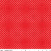 Whimsical Woodland Circle Dots Red Yardage by Tasha Noel for Riley Blake Designs | C17647-RED