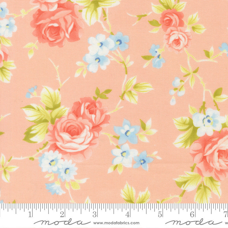 PRESALE Rosie Country Rose Rose Yardage by Fig Tree & Co for Moda Fabrics | 35420 13