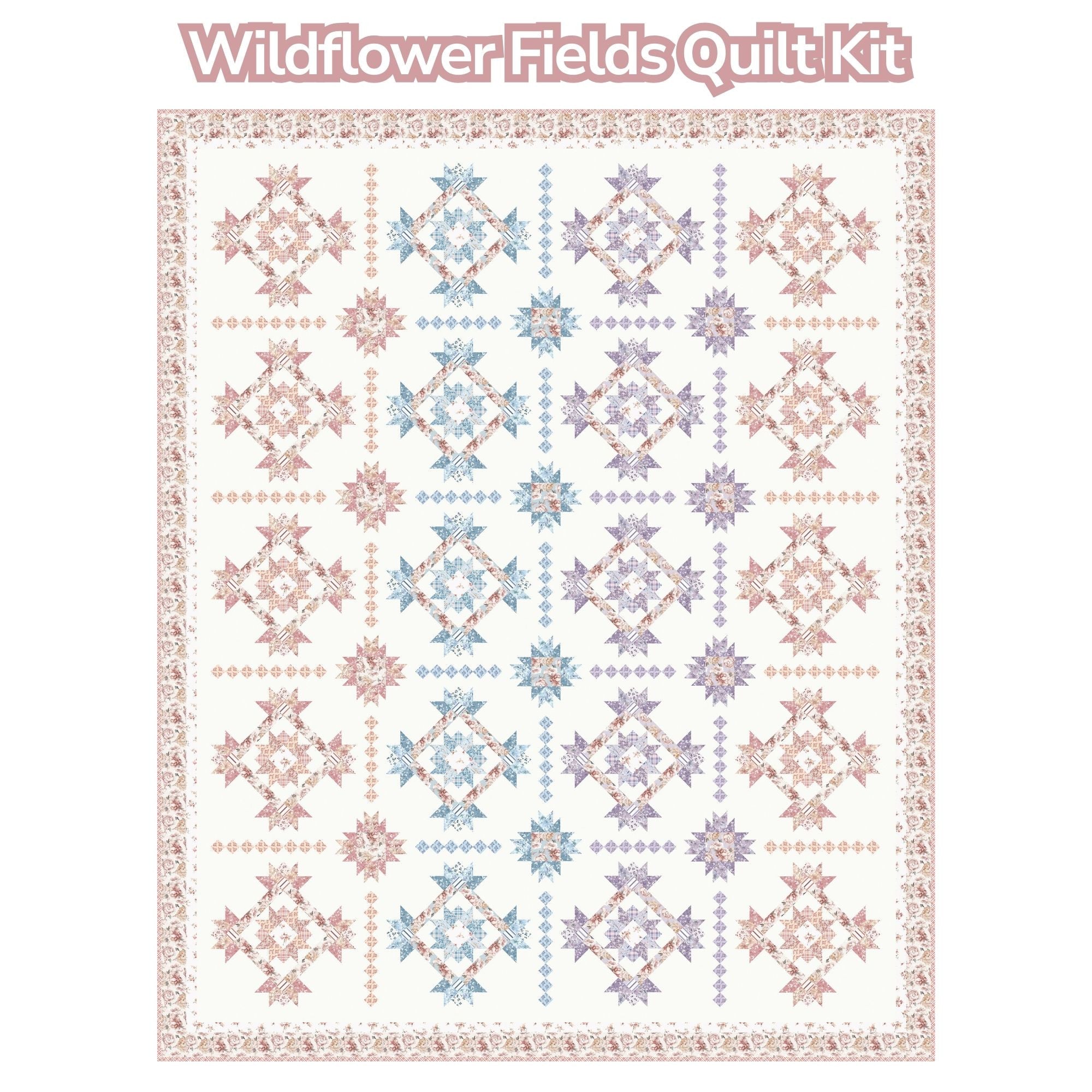 PRESALE Wildflower Fields Quilt Kit Boxed With Daybreak on the Prairie by Modern Prairie | KT-17680