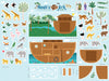 Two by Two Noah's Ark Quiet Book Felt Panel by Cayla Naylor for Riley Blake Designs | Panel Size 36" x 48" | FT16688-PANEL