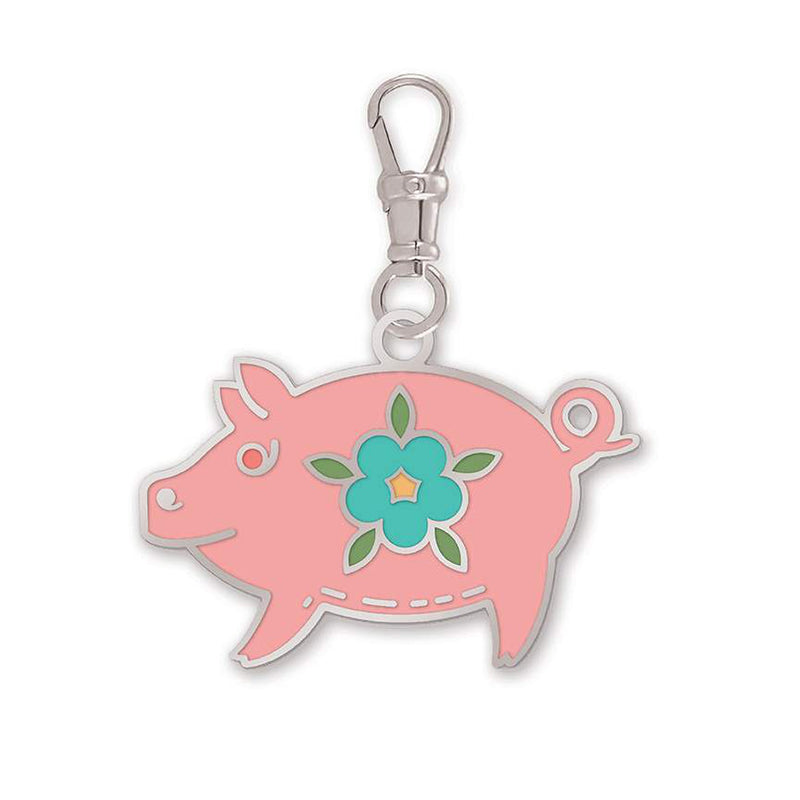 Sale! Mercantile Piggy Enamel Happy Charm by Lori Holt for Riley Blake Designs | ST-34014