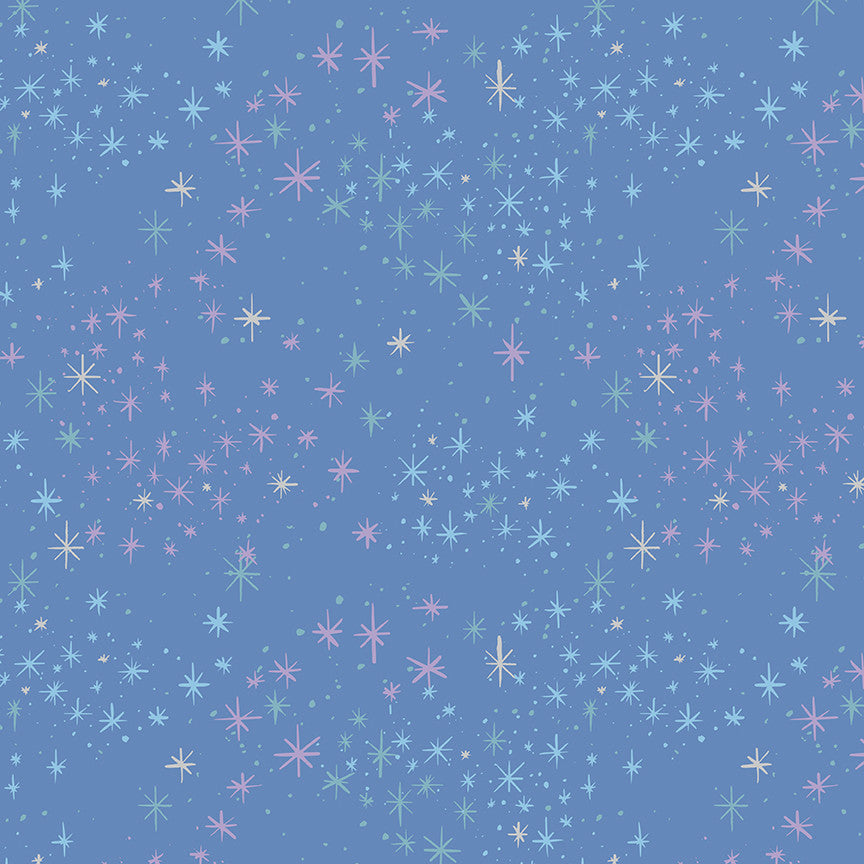 PRESALE Wishes Magic Periwinkle SparkleYardage by Jill Howarth for Riley Blake Designs | SC18076-PERIWINKLE