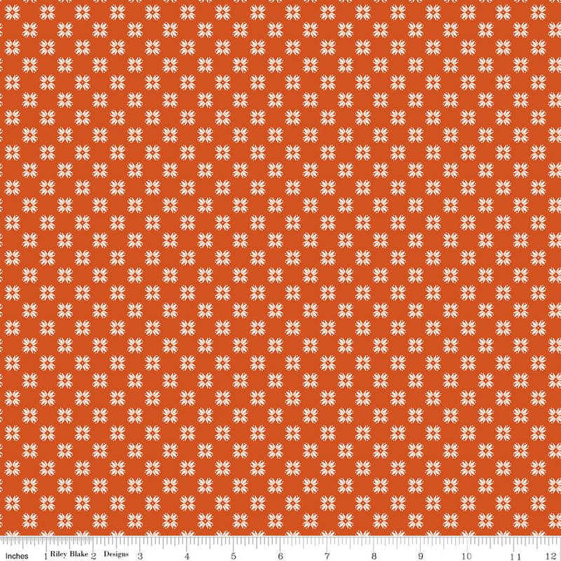 PRESALE Farmers Daughter Quilting Pumpkin Yardage by Lori Holt of Bee in My Bonnet | C17176-PUMPKIN