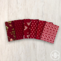 Grand Haven Custom Fat Quarter Red Colorway Bundle by Minick & Simpson for Moda Fabrics | Curated Bundle 6 Fat Quarters