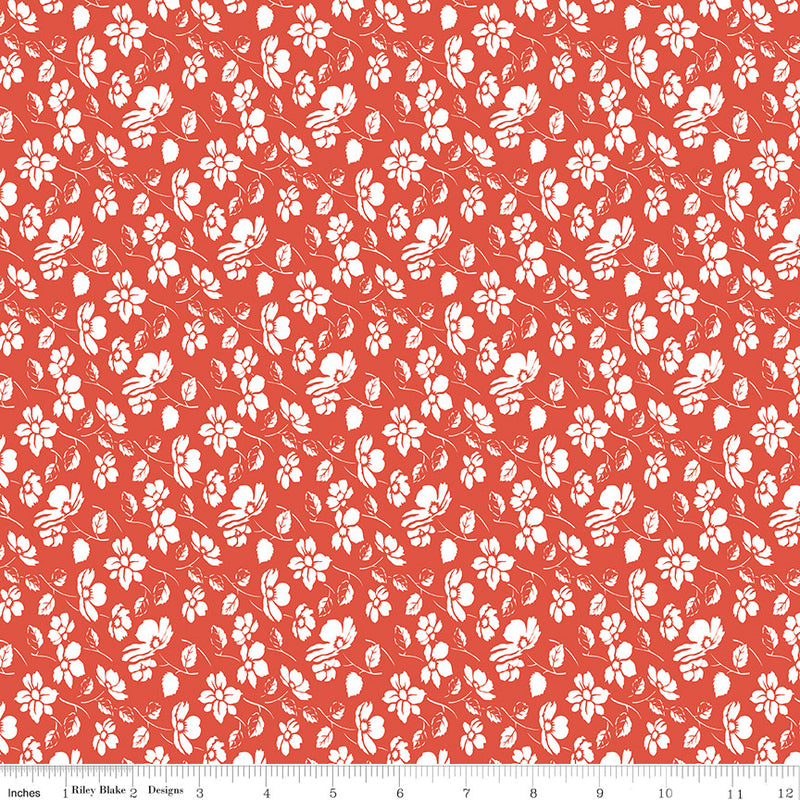 Always in Season Mono Floral Red Yardage by American Jane for Riley Blake Designs C15105-RED